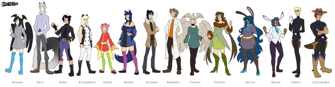 Character line up